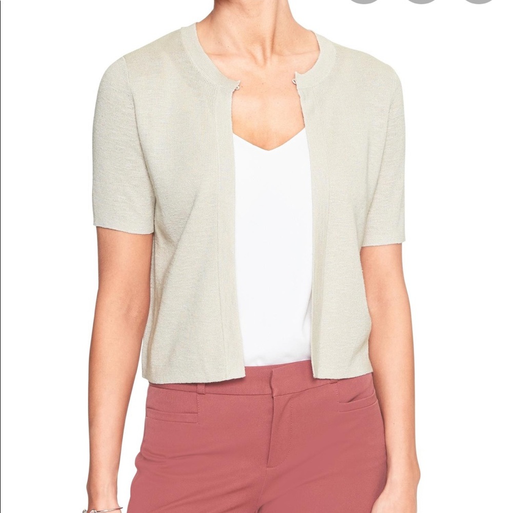 Banana Republic Short Sleeved Open Cardigan